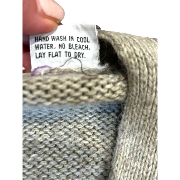 Vtg Stone Canyon Women’s Med Fair Isle Wool Blend Button Up Sweater Vest 1980s - Picture 3 of 6